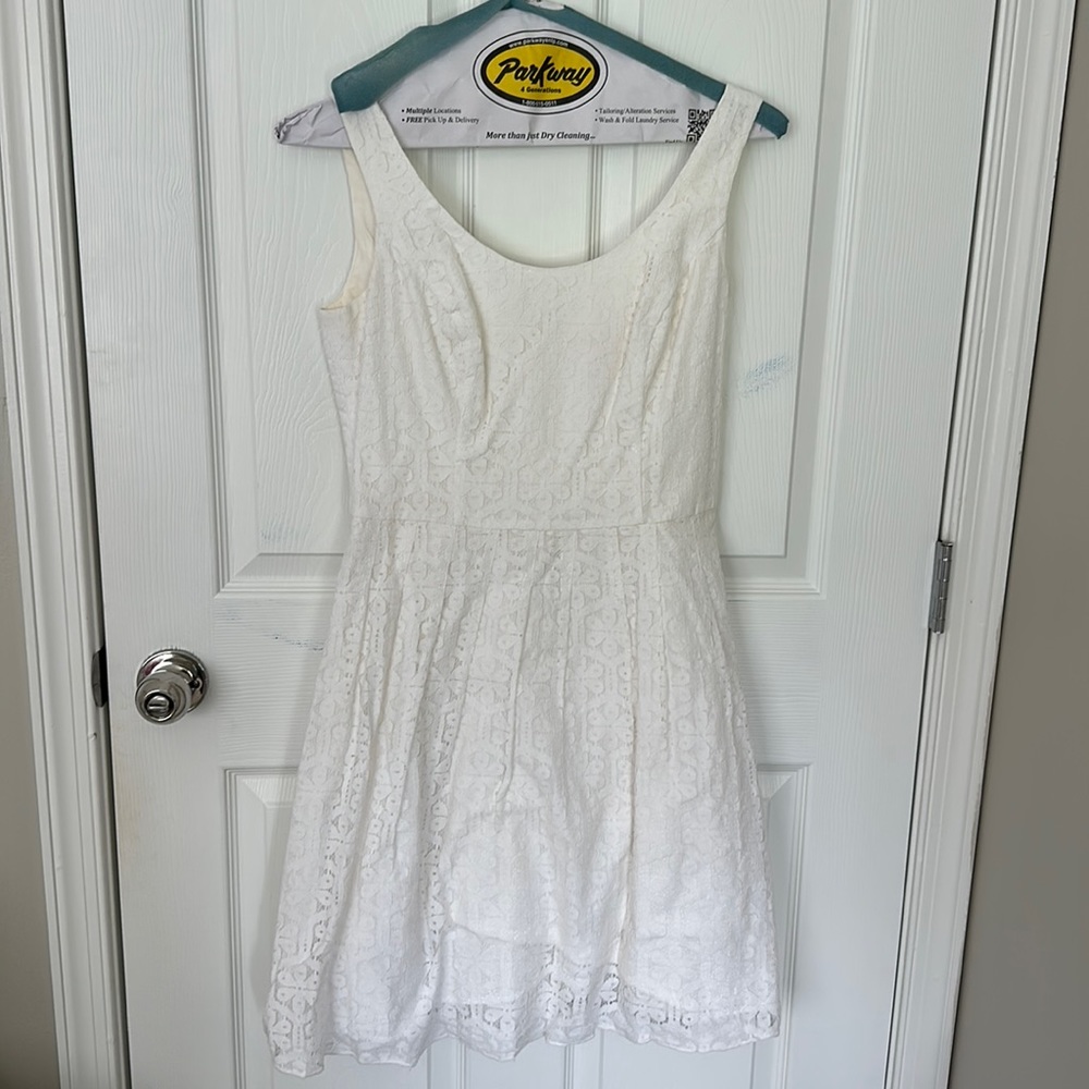 Lilly Pulitzer white lace dress
